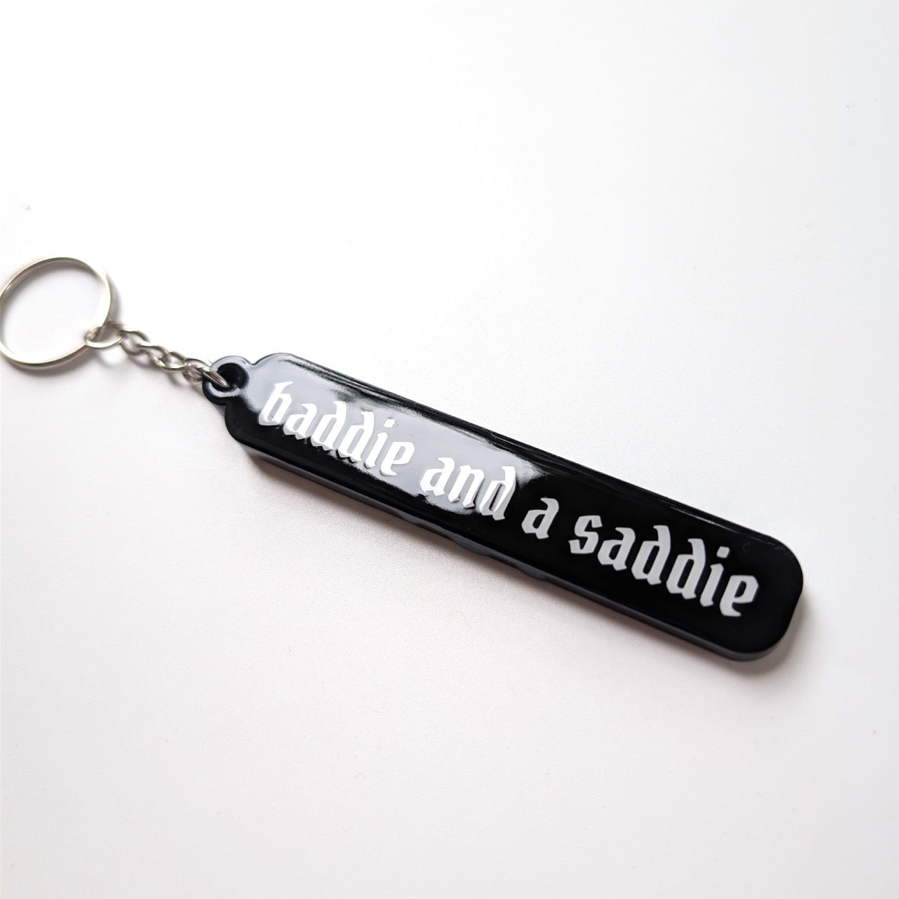 Baddie and a Saddie Acrylic Keychain